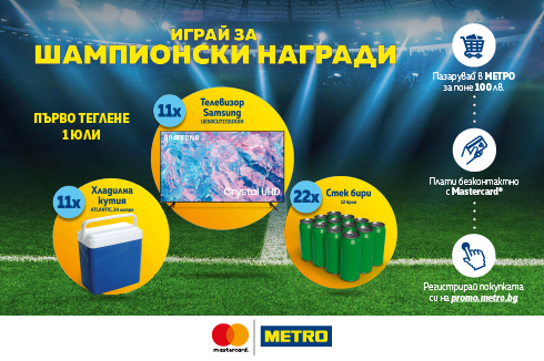 Спечелете специални футболни награди от METRO и Mastercard